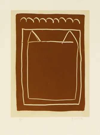 彫版 Hernandez Pijuan - La casa desde la que se divisa el campo IV