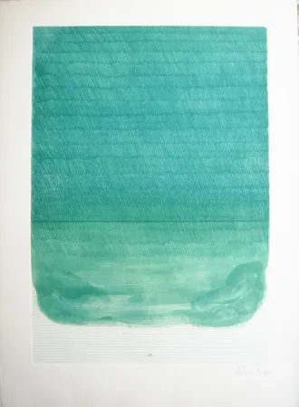 彫版 Hernandez Pijuan - Paisatge acotacio