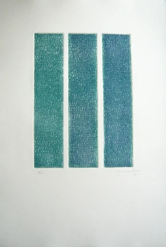 彫版 Hernandez Pijuan - Polychrome 13