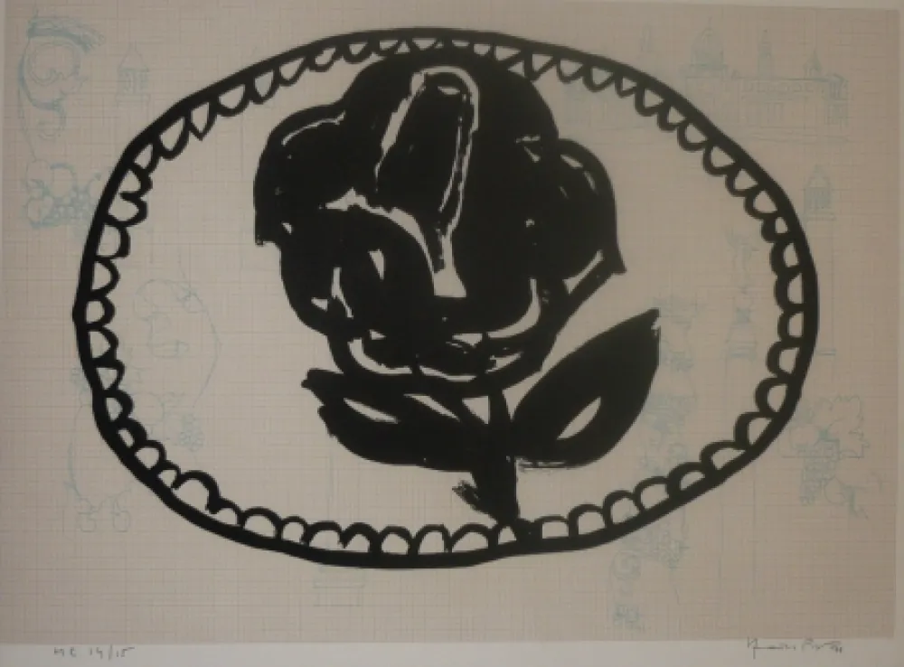 リトグラフ Hernandez Pijuan - Sans titre 6