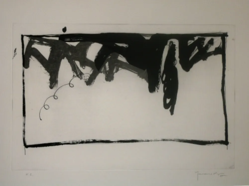 リトグラフ Hernandez Pijuan - Sans titre 