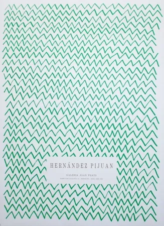 リトグラフ Hernandez Pijuan - Untitled (Exhibition poster)