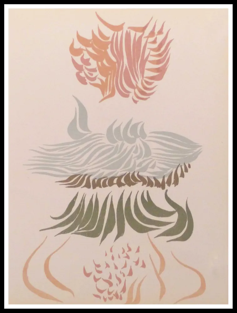 リトグラフ Herold - Composition florale 