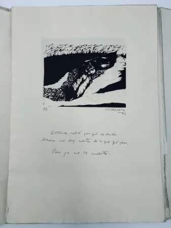 挿絵入り本 Herrero - Fábula del hombre que quería morir y no moría y se empezó a aburrir