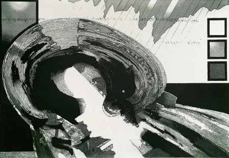 エッチングと　アクチアント Heuer - Porträt (Portrait)