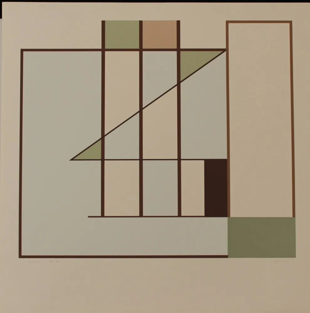 リトグラフ Heurtaux - COMPOSITION - EXACTA FROM CONSTRUCTIVISM TO SYSTEMATIC ART 1918-1985