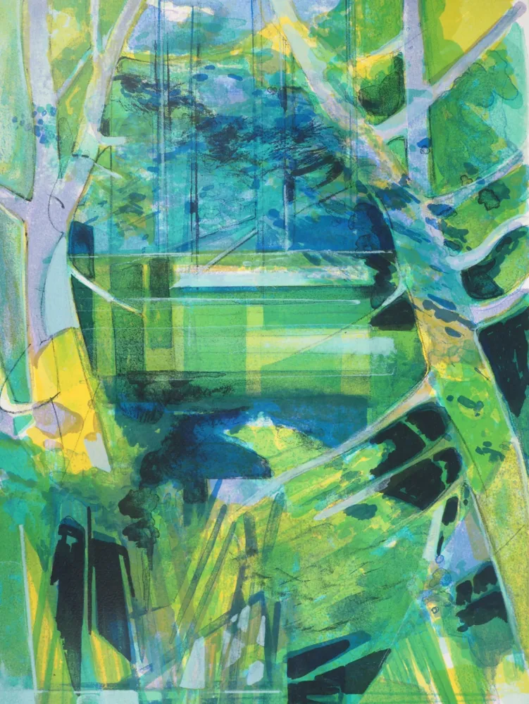 リトグラフ Hilaire - Normandie, Bord de l’Epte