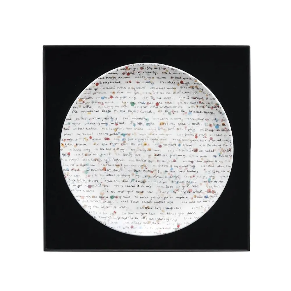 多数の Hirst - All Over Text Large Plate