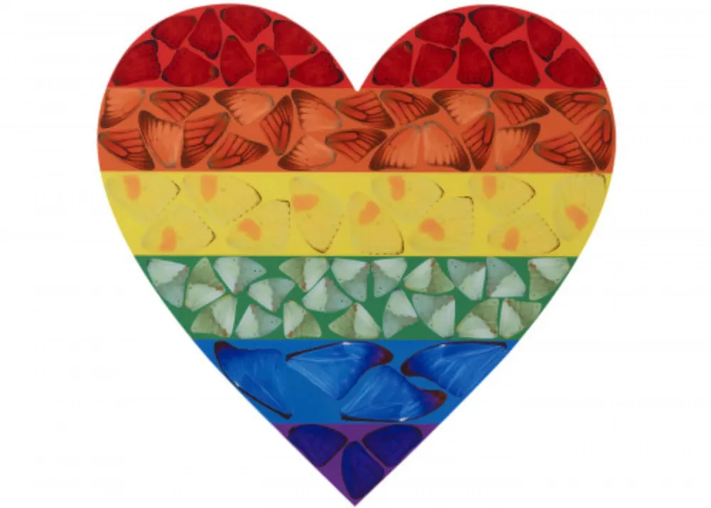 多数の Hirst - H7-3 Butterfly Heart (Large)