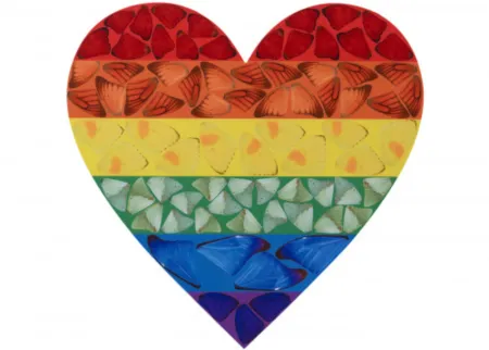 多数の Hirst - H7-3 Butterfly Heart (Large)