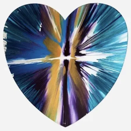 多数の Hirst - Heart Spin Painting