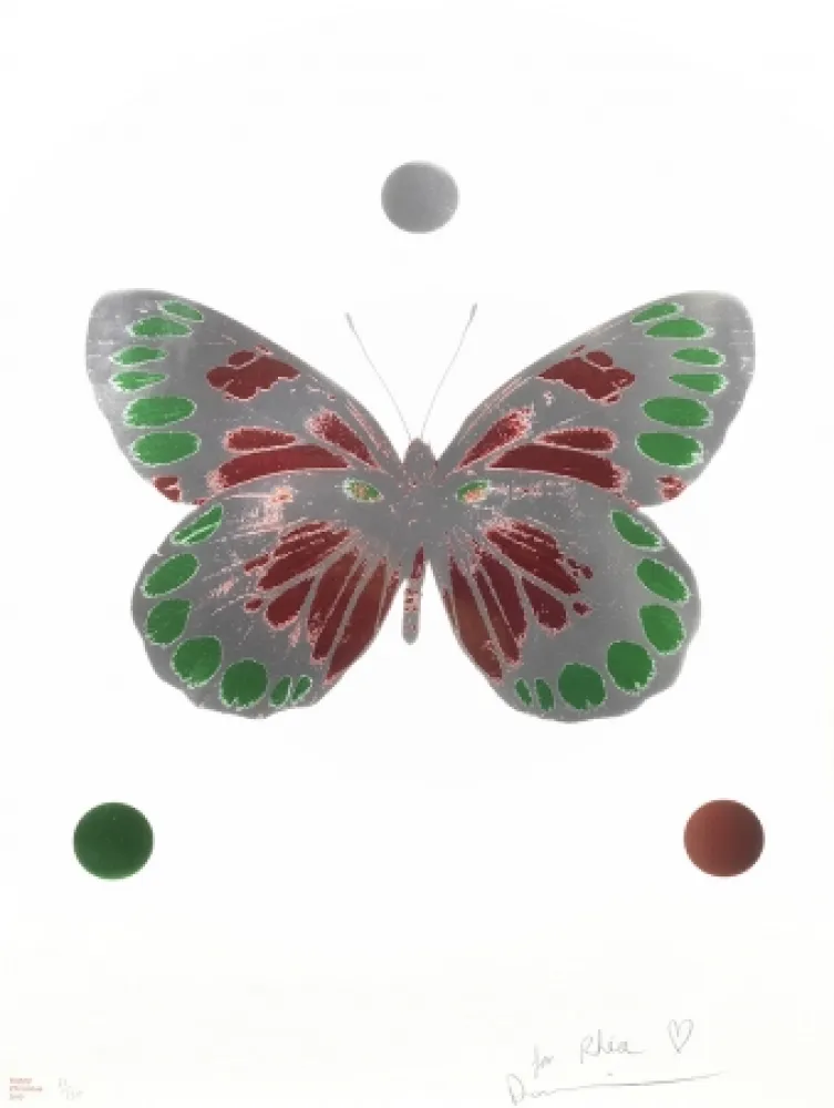 技術的なありません Hirst - Science Xmas Butterfly Print