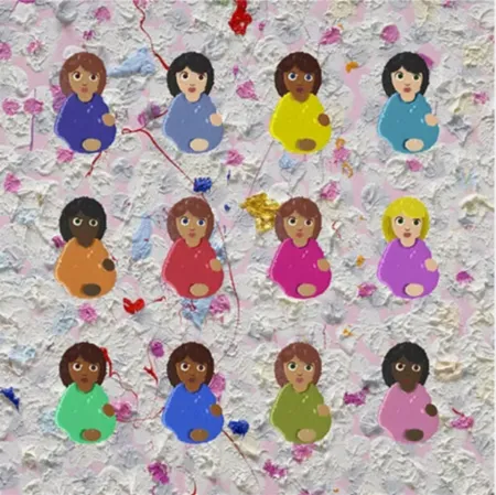 多数の Hirst - Signed Great Expectations Print (Reverence Painting Background)