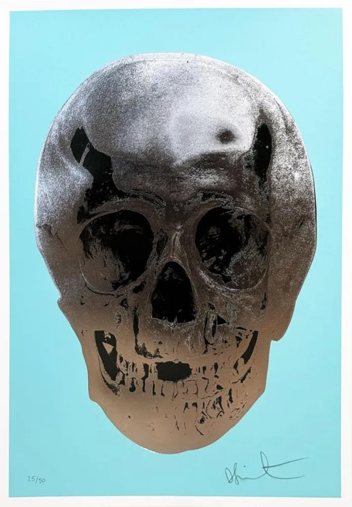 シルクスクリーン Hirst - Till Death Do Us Part - Heavenly Peppermint Green Silver Gloss Racing Green