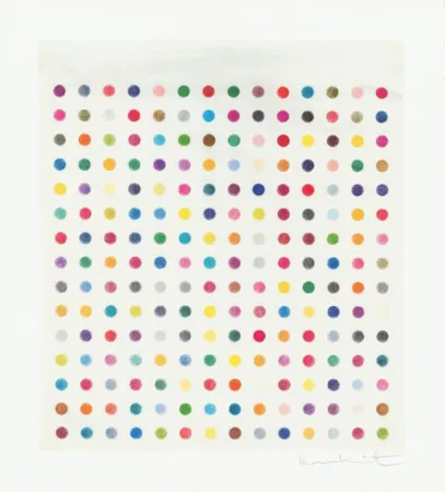 多数の Hirst - Untitled B Spot Drawing