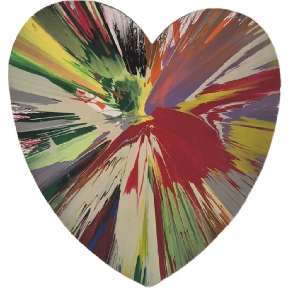 多数の Hirst - Untitled (spin - heart)