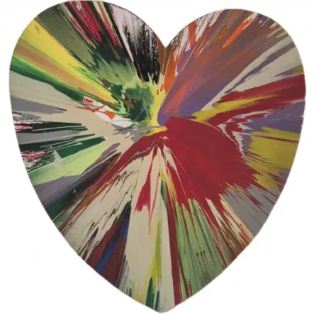 多数の Hirst - Untitled (spin - heart)