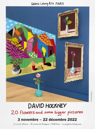 オフセット Hockney - « David Hockney : 20 fleurs et quelques tableaux plus grands »