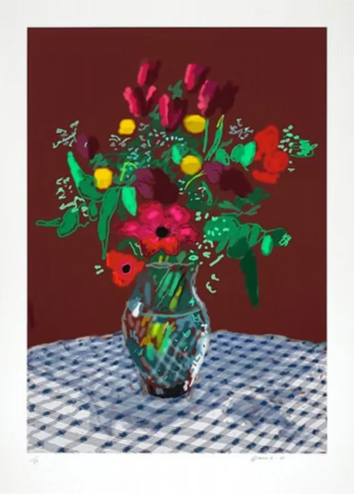 多数の Hockney - 16th February 2021, More Flowers In A Glass Vase