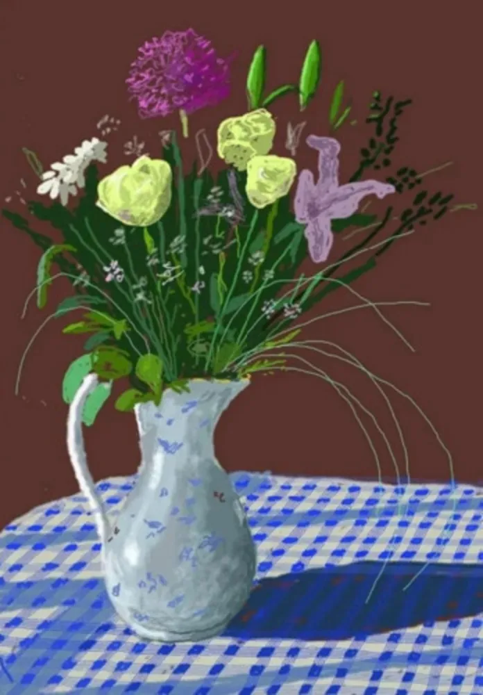 多数の Hockney - 20th February 2021, Jug With Flowers