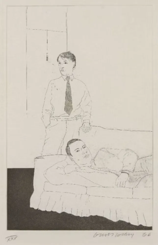 多数の Hockney - Beautiful and White Flowers