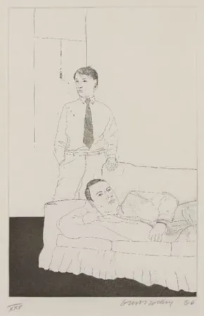 多数の Hockney - Beautiful and White Flowers