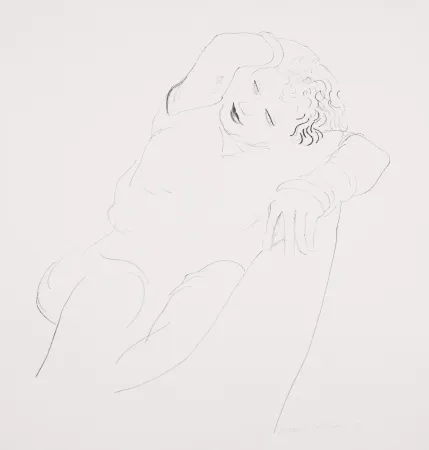 リトグラフ Hockney - Celia Reclining
