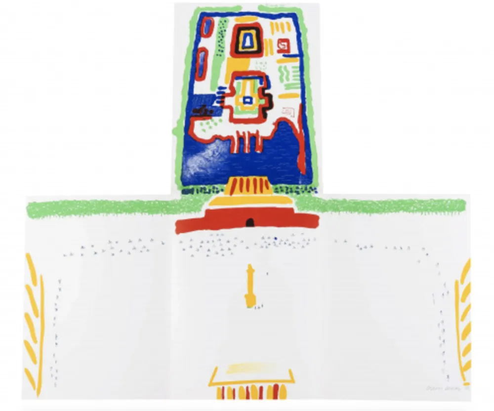 リトグラフ Hockney - China Diary (MCA Tokyo 254)