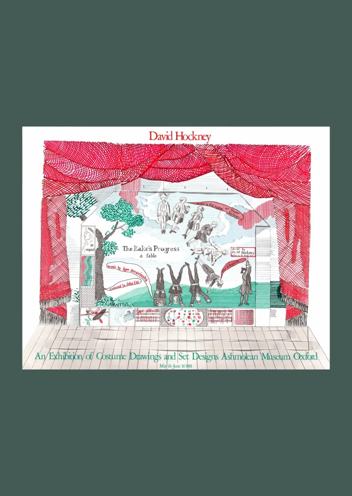 リトグラフ Hockney - David Hockney: 'The Rake's Progress' 1981 Offset-lithograph