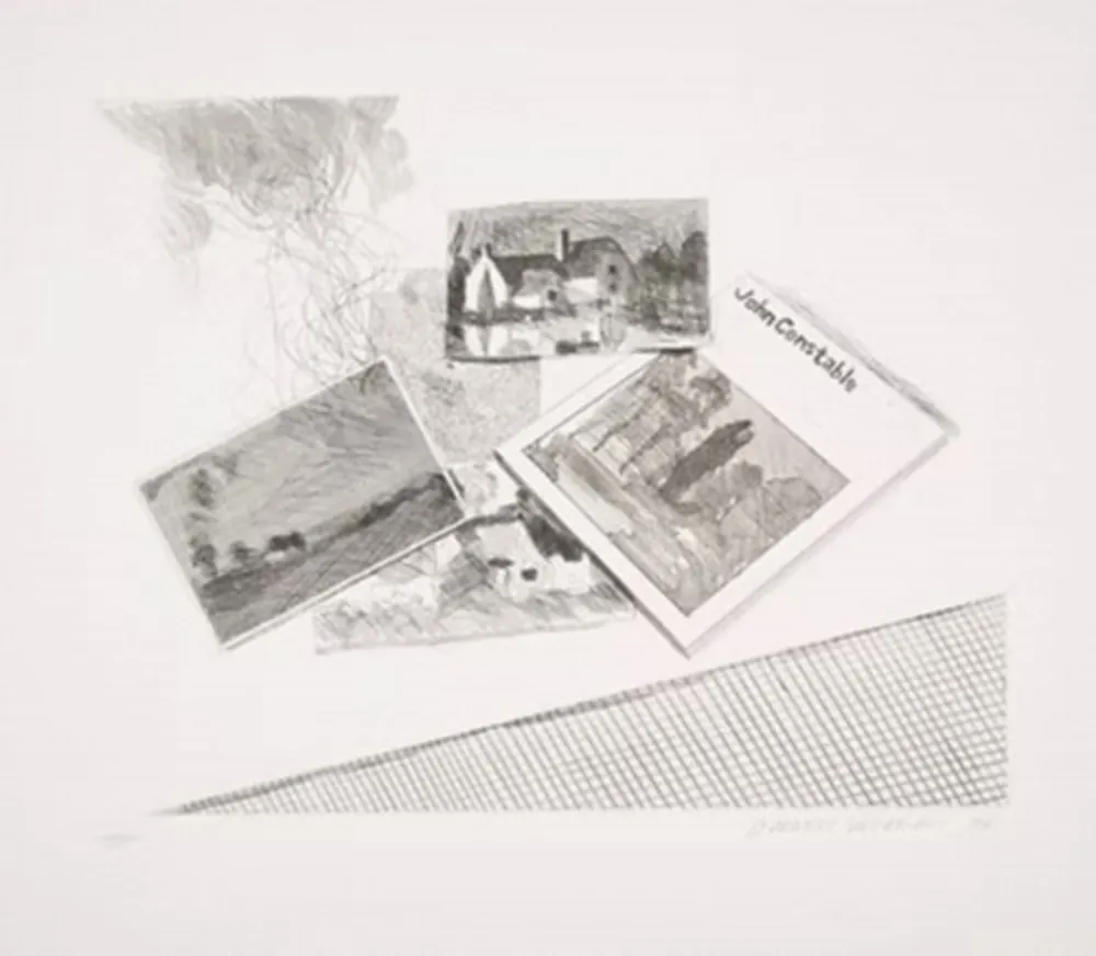 エッチングと　アクチアント Hockney - For John Constable