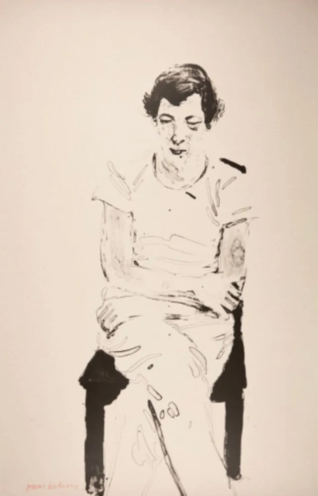 リトグラフ Hockney - Gregory Thinking of Henry from Friends