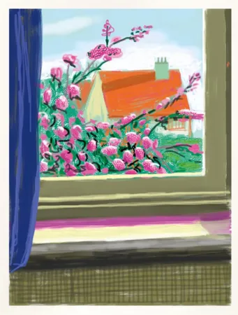 デジタル版画 Hockney - IPad drawing  ‘No. 778’, 17th April 2011 | Do remember they can’t cancel the spring