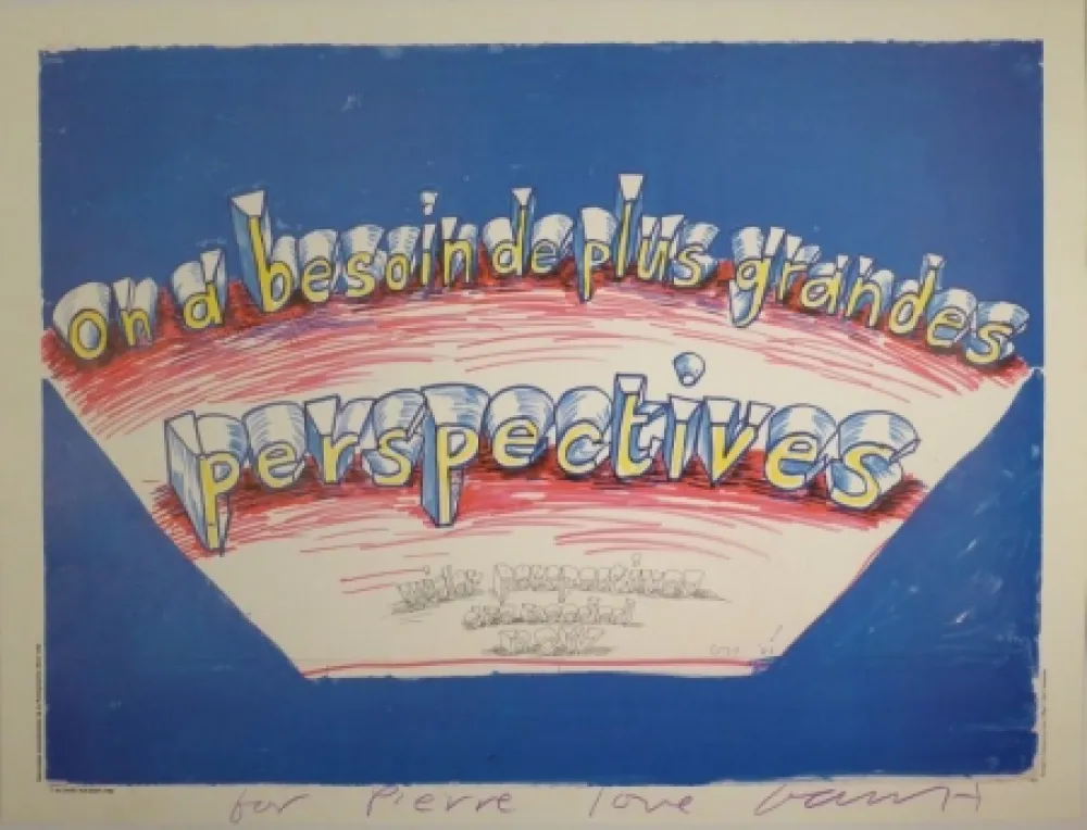 オフセット Hockney - “on a besoin de plus grandes perspectives / wider perspectives are needed now”