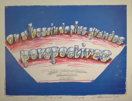 オフセット Hockney - “on a besoin de plus grandes perspectives / wider perspectives are needed now”