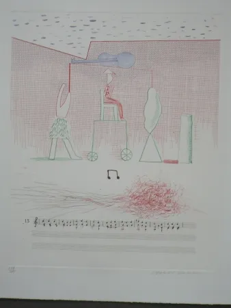 エッチング Hockney - Parade (from the blue guitar)