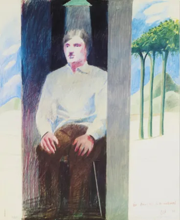 オフセット Hockney - Prisoner, for Amnesty International