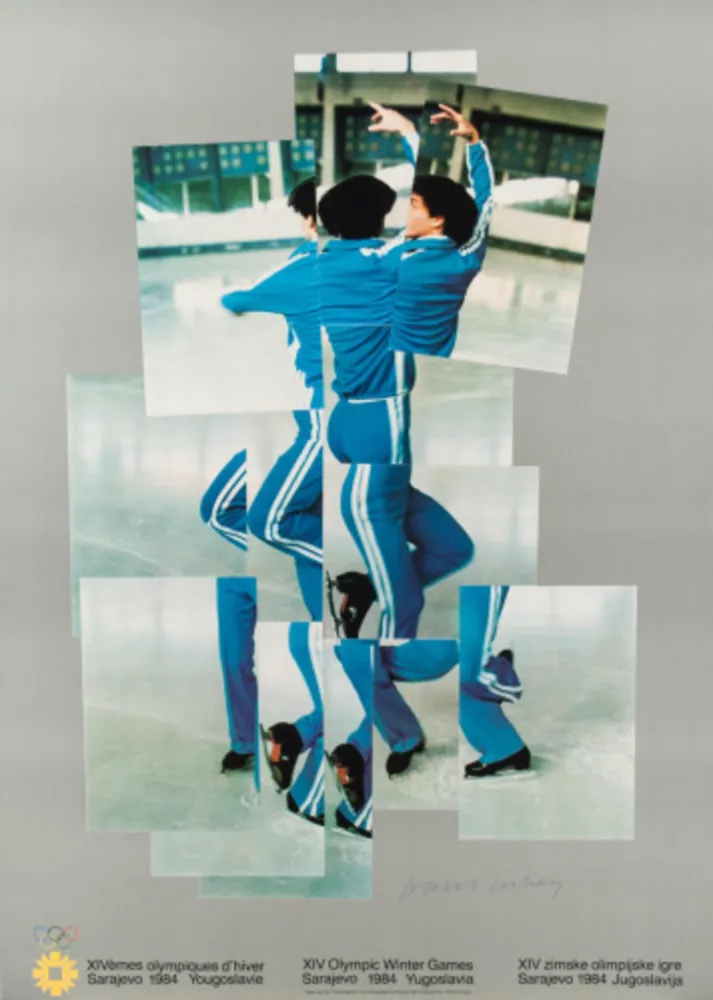 リトグラフ Hockney - Skater