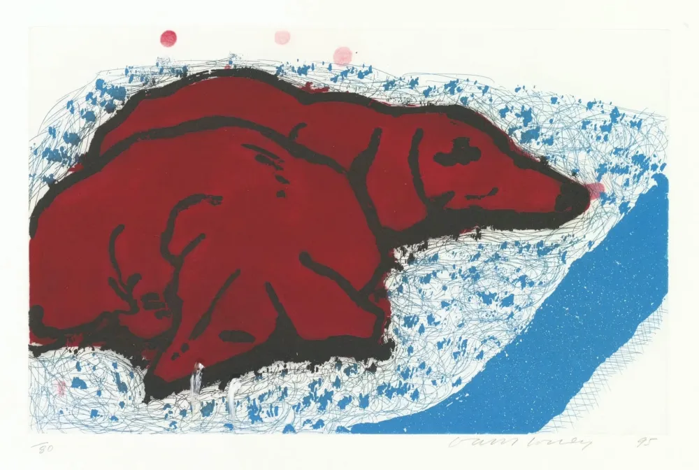 沈み彫り Hockney - Small Dogs