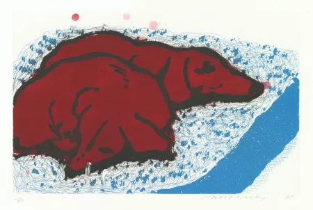 沈み彫り Hockney - Small Dogs