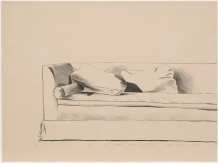 リトグラフ Hockney - Sofa 8501 Hedges Place Los Angeles