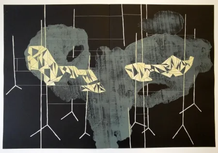 リトグラフ Honegger - Transmissions