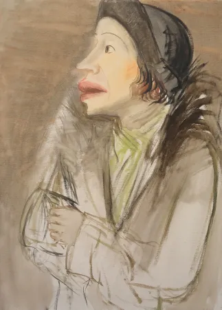 技術的なありません Hubbuch - Lissy im Pelzmantel mit Hut