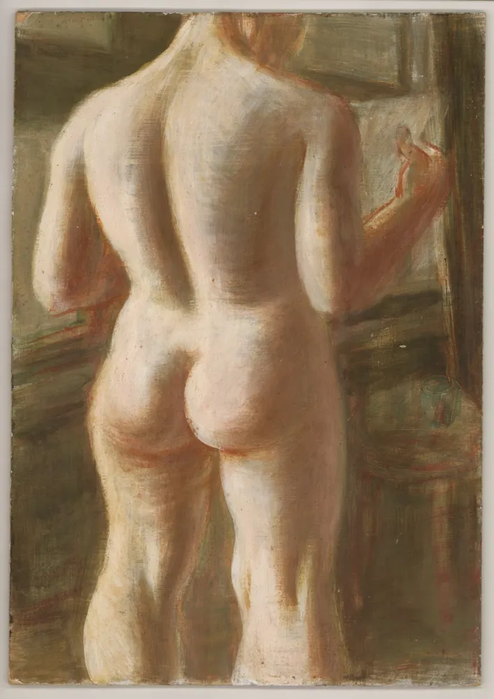 技術的なありません Hubbuch - (Weiblicher, lesender Rückenakt - Marianne). 