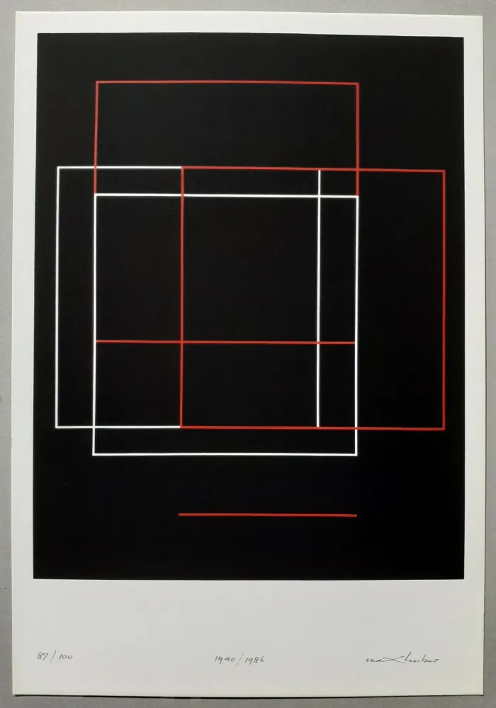 シルクスクリーン Huber - Costruzione su quadrati