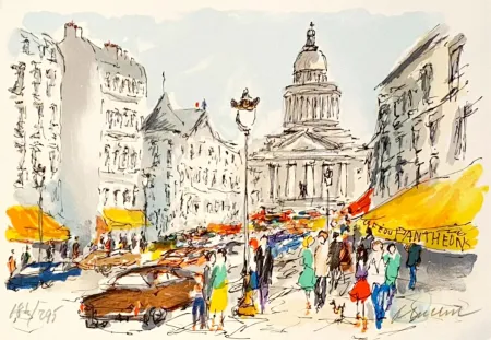 リトグラフ Huchet - Panthéon