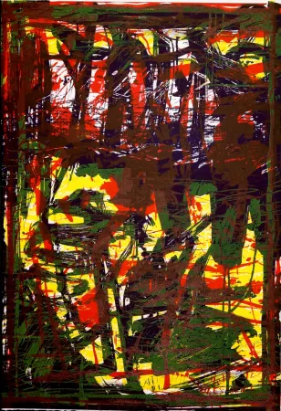 リトグラフ Huftier - Clairière