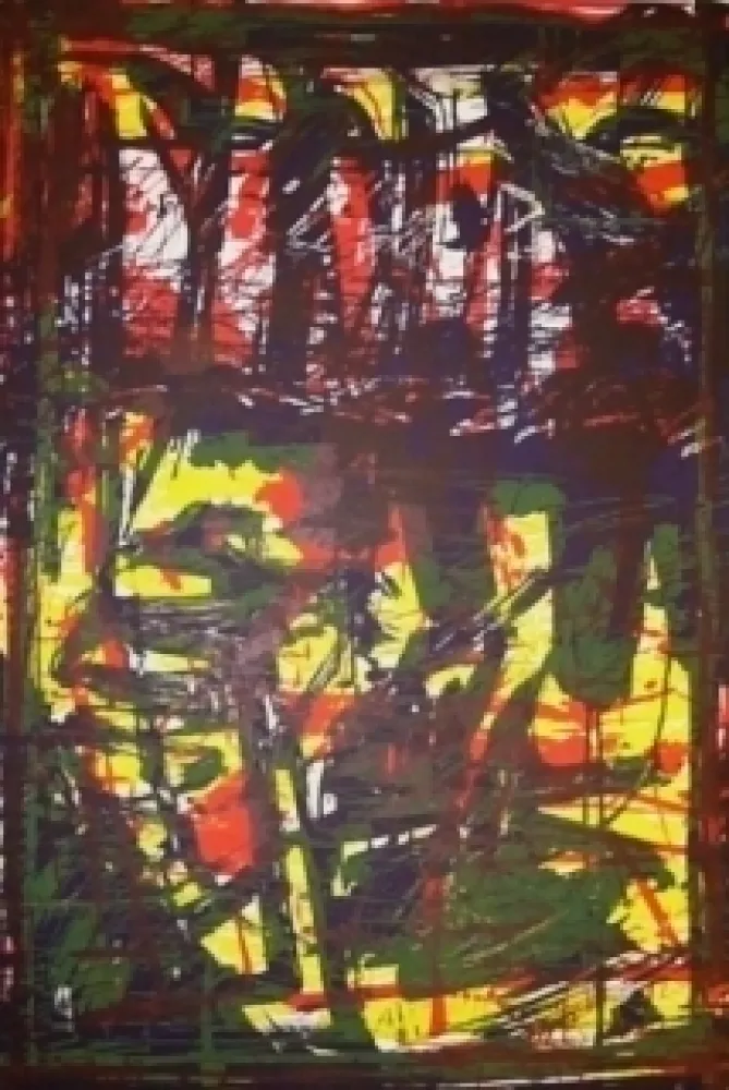 リトグラフ Huftier - Clairière