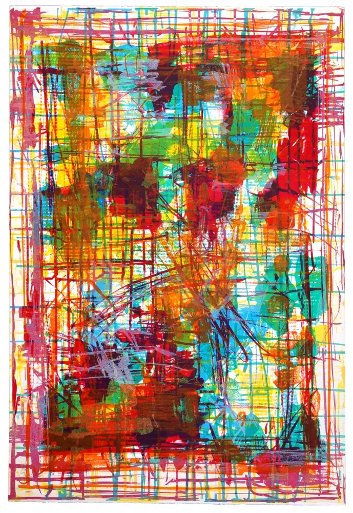 リトグラフ Huftier - En pastel