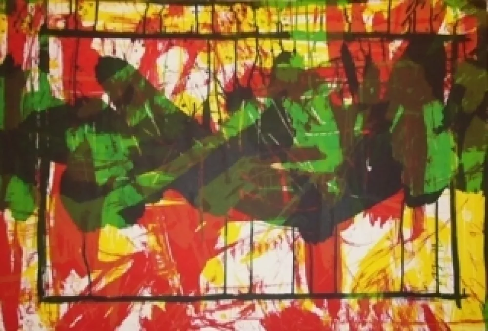 リトグラフ Huftier - Jacqueline