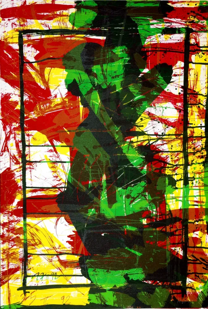 リトグラフ Huftier - Jacqueline